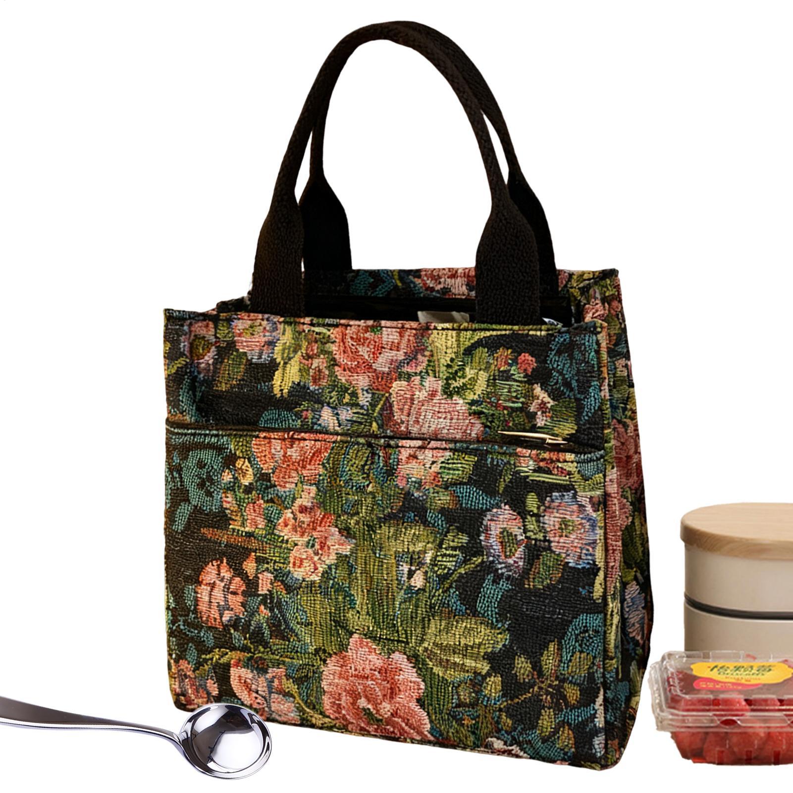 Outdoor Planting Bag - Tas Makan Siang Terisolasi Motif Bunga