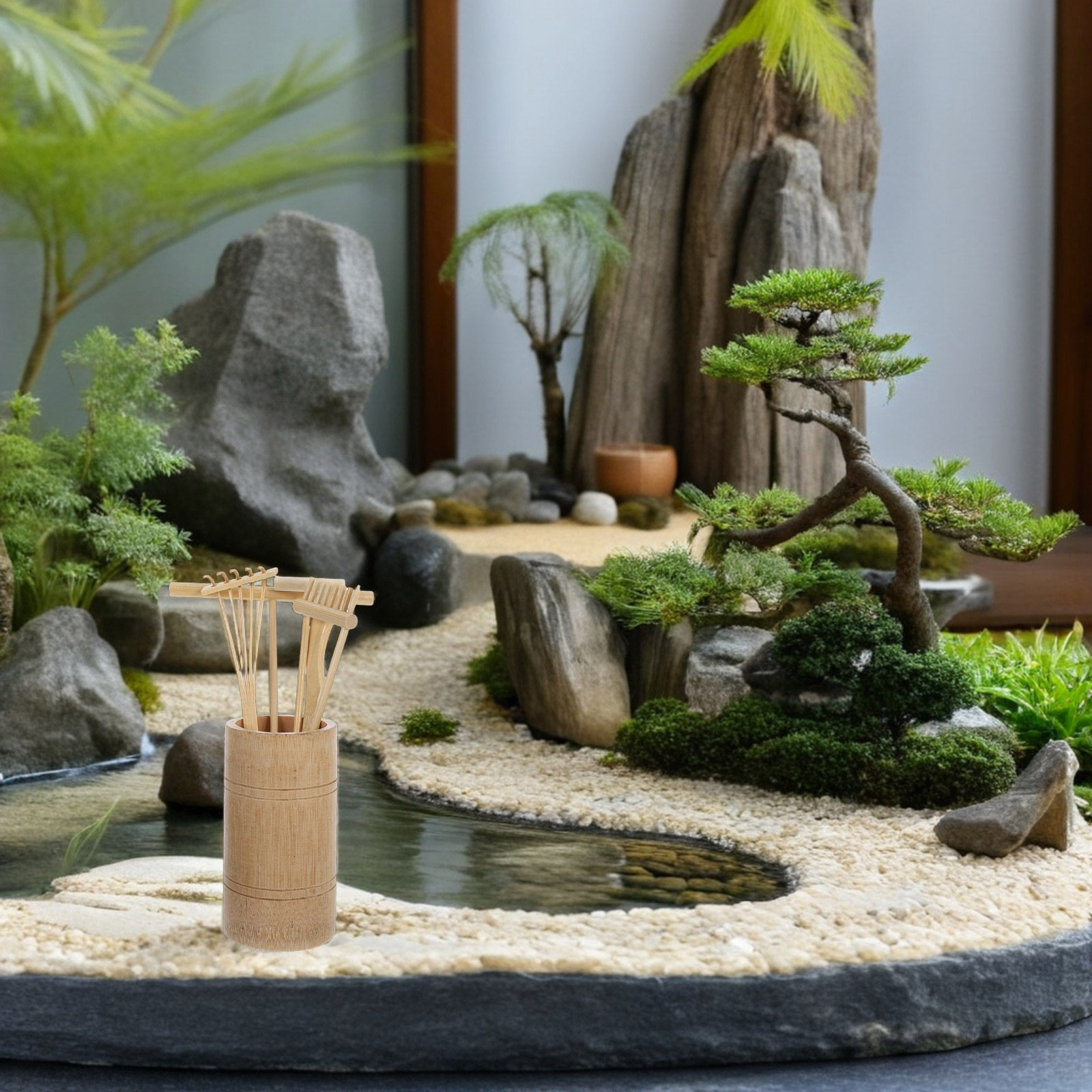 Zen Gardening Tools - 1Set Set Alat Pemecah Pasir Zen