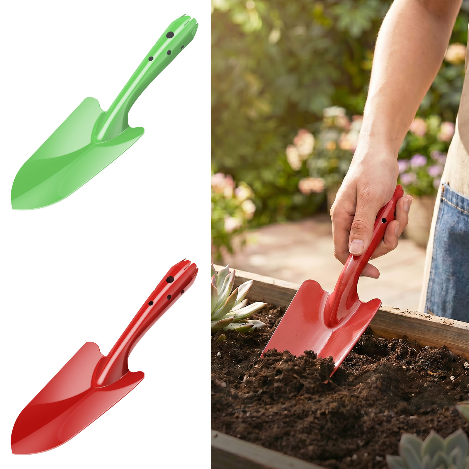 Garden Hand Trowel - Sekop Taman Logam Tahan Karat Sekop