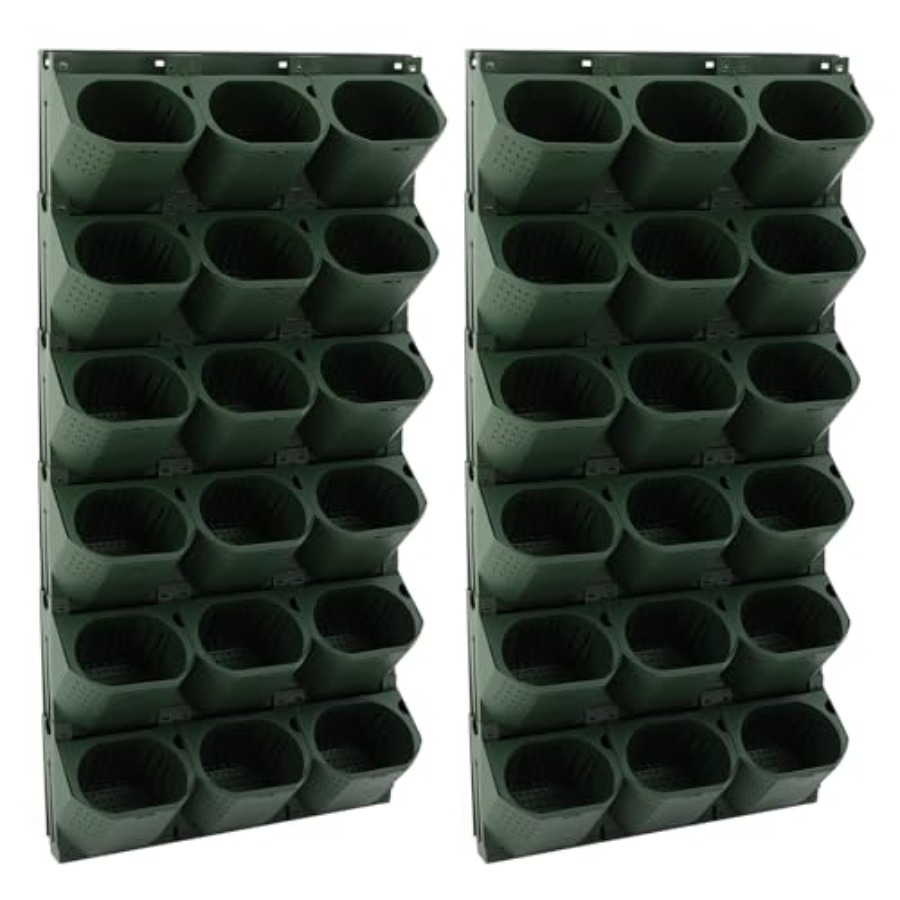 Self-Watering Planter - Pot Tanaman Dinding 36-Slot dengan Sistem