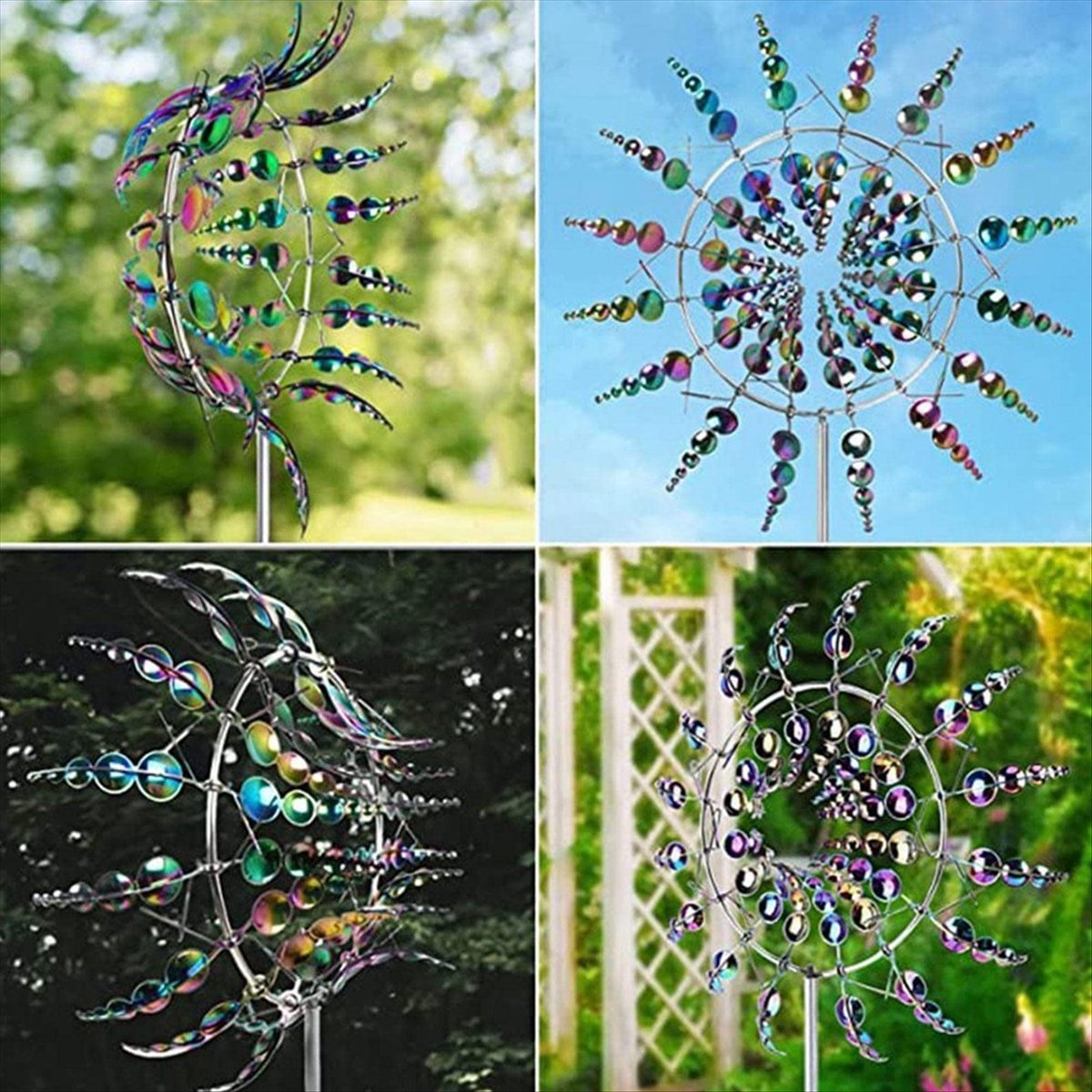 Gardening Tools B&Q - KSOL Magical Metal Wind Spinner, Pemutar