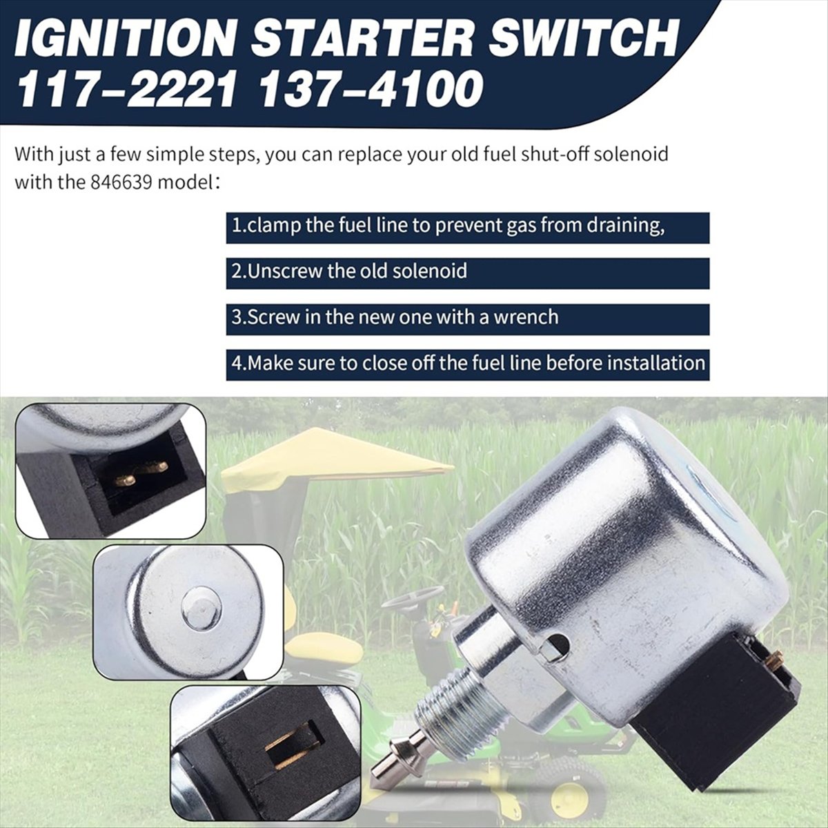 Gardening Tools B&Q - AT16 846639 Solenoid Shut-Off Cocok untuk