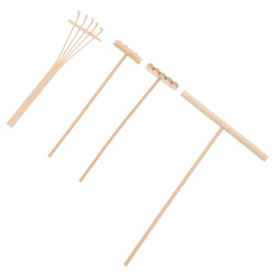 Set Garu Mini Bambu 4 Buah unt - Zen Gardening Tools ulasan dan harga