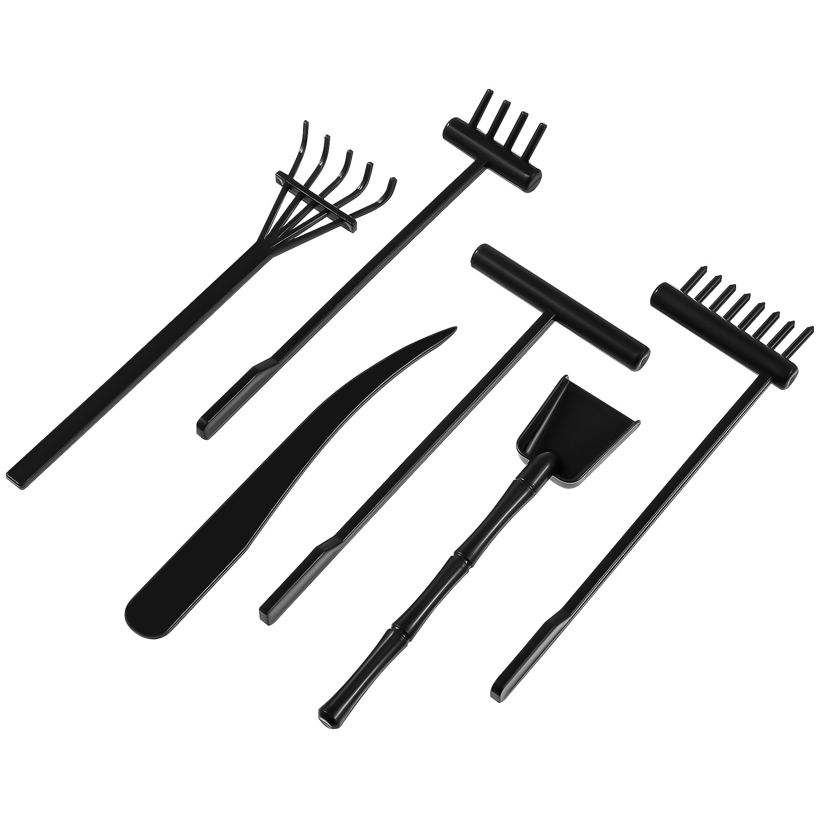 6Pcs Set Garpu Taman Zen Mini  - Zen Gardening Tools ulasan dan harga