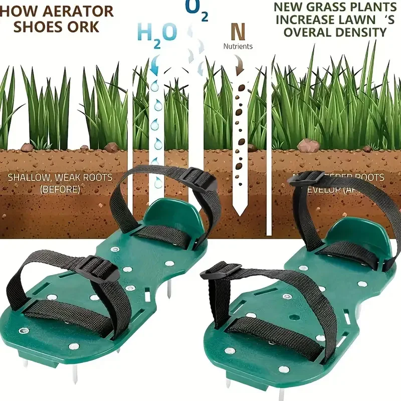 Sepatu Aerator Taman, Alat Pen - Gardening Tools For Weeds ulasan dan harga