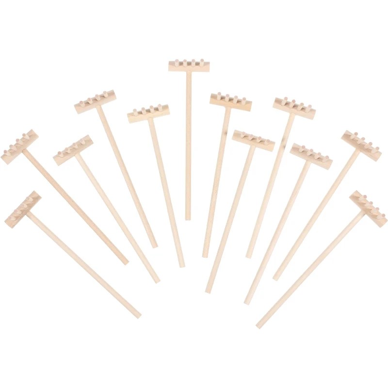 6 Buah Set Garu Bambu Mini unt - Zen Gardening Tools ulasan dan harga
