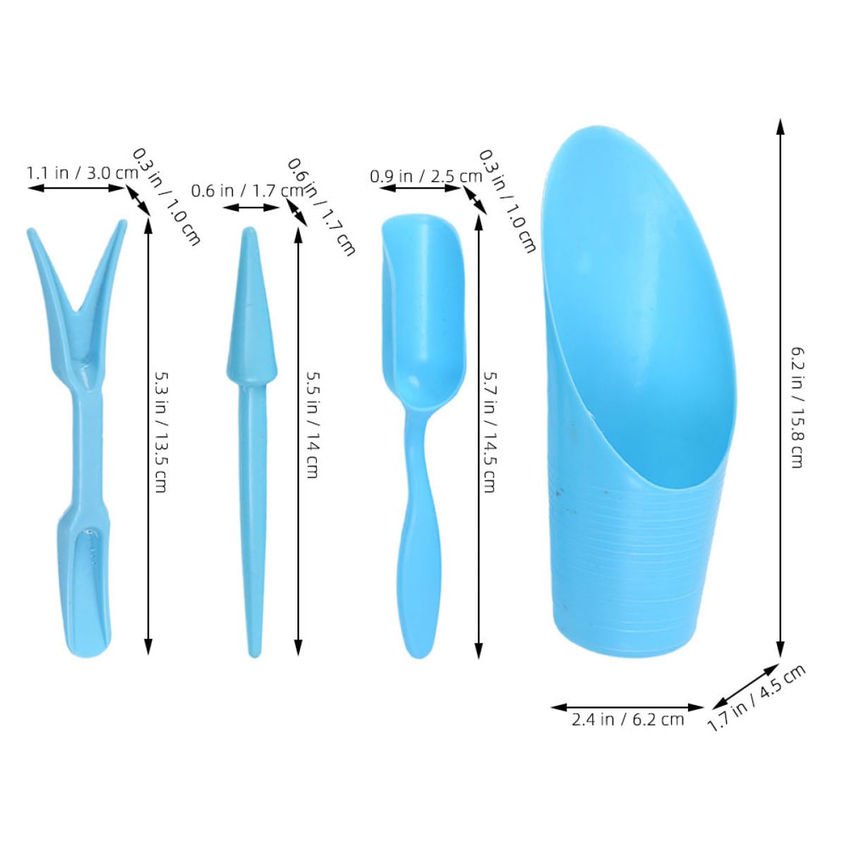 4 buah/set, ember plastik taha - Gardening Tools Spade ulasan dan harga