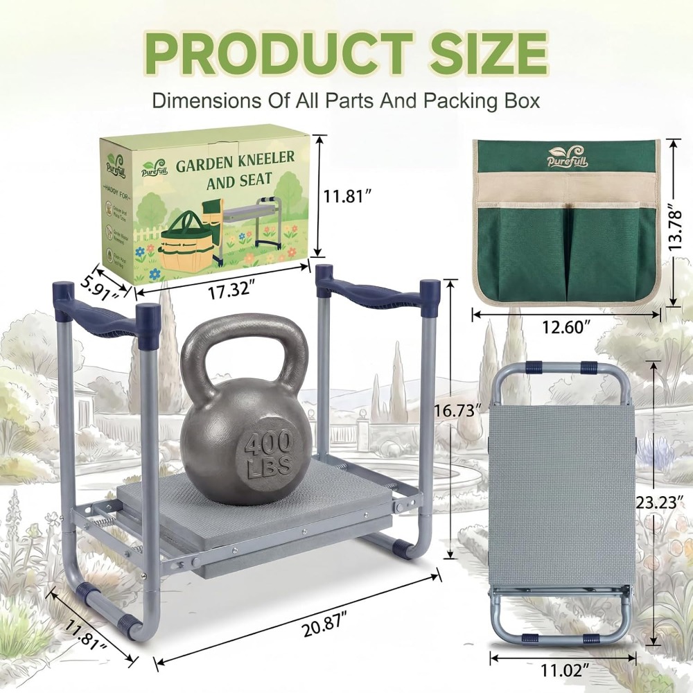 Kursi Lipat Taman Tugas Berat  - Gardening Tools For Seniors ulasan dan harga