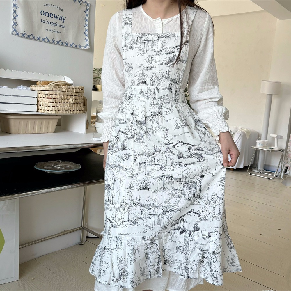 Celemek Ruffles wanita tinta k - Gardening Tools Store ulasan dan harga