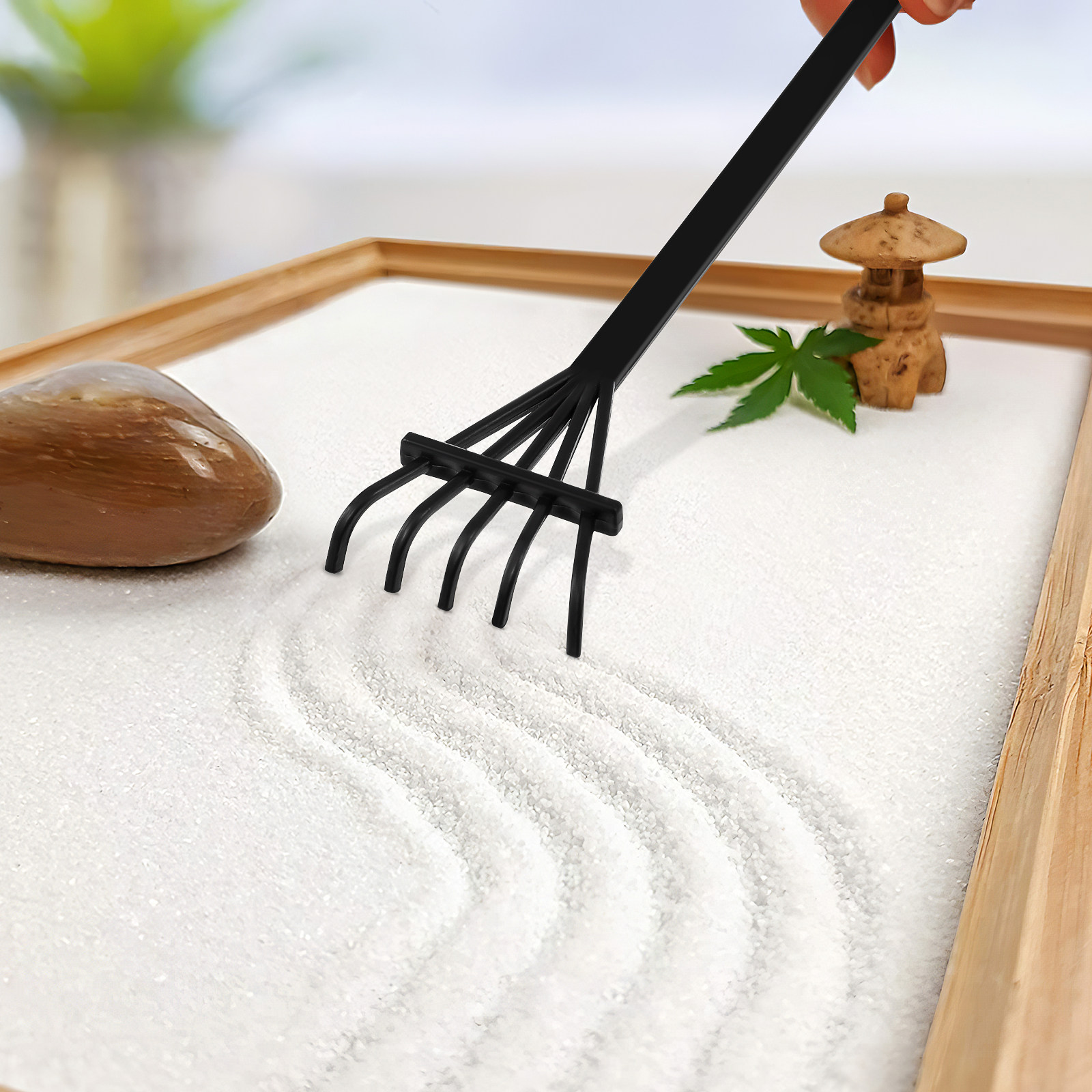 6Pcs Alat Garuk Taman Zen Mini - Zen Gardening Tools ulasan dan harga