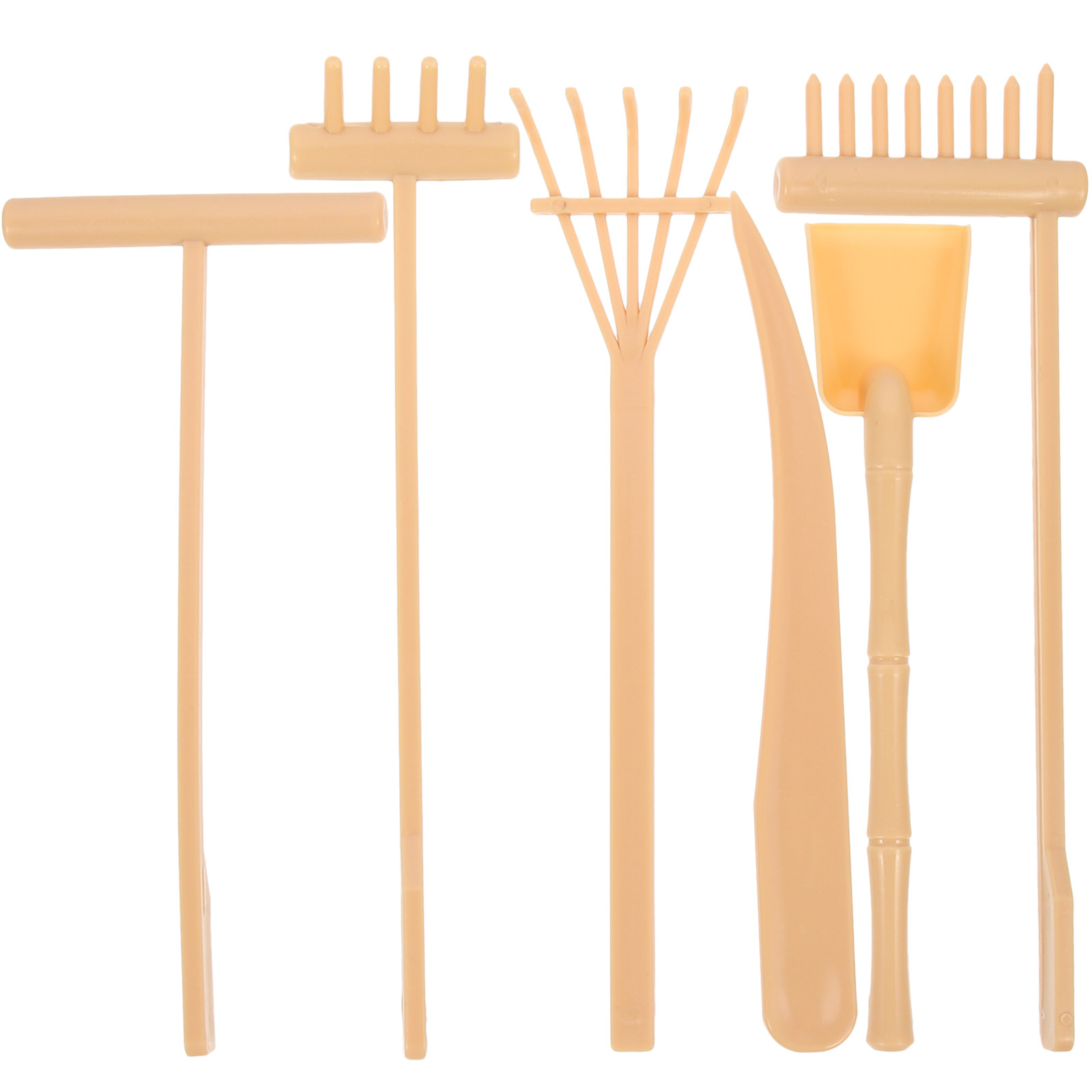 6Pcs Alat Garpu Pasir Taman Ze - Zen Gardening Tools ulasan dan harga