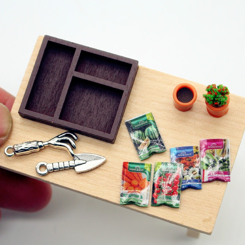 Aksesoris Taman Miniatur Rumah - Gardening Tools Spade ulasan dan harga