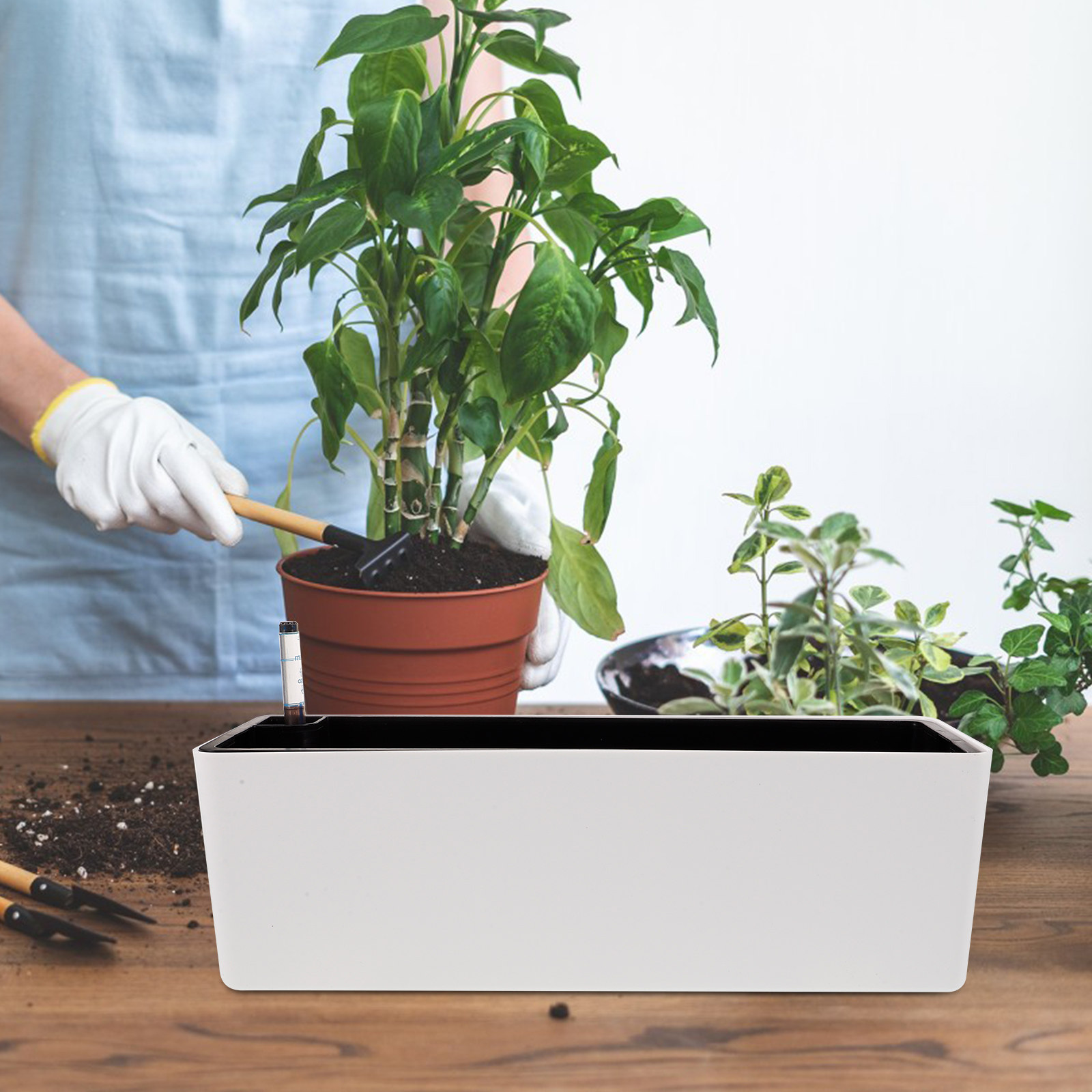 1Set Pot Tanaman Plastik Tepi  - Self-Watering Planter ulasan dan harga