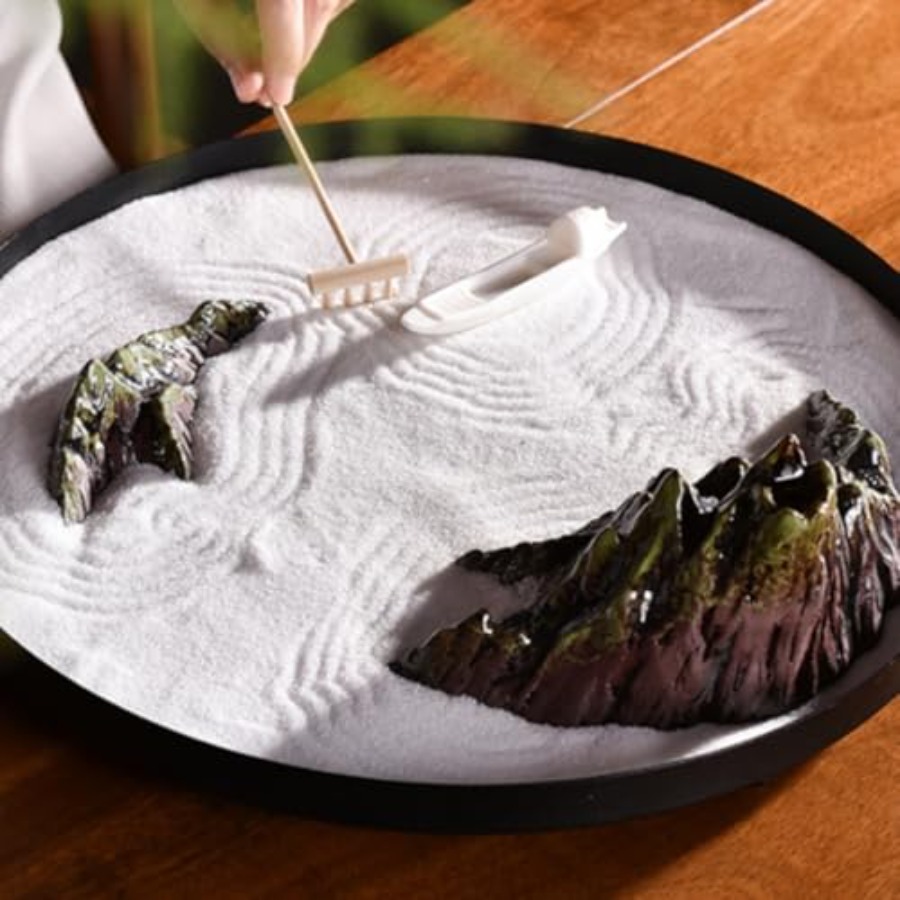 7pcs Miniatur Aksesoris Taman  - Zen Gardening Tools ulasan dan harga