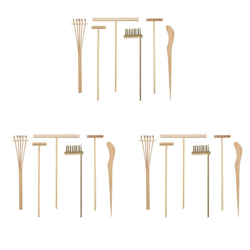 AT29-3X Set Alat Penggaruk Tam - Zen Gardening Tools ulasan dan harga