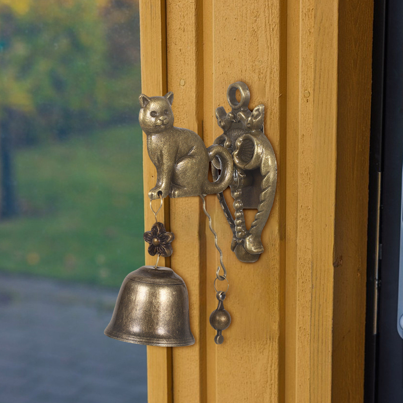 Lonceng Pintu Kucing Logam Vin - Gardening Tools Store ulasan dan harga
